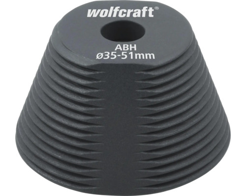 Logo Wolfcraft Aide au perçage ABH diamètre 35 à 51 millimètres