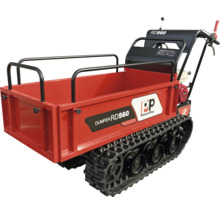 Motorisierte Schubkarre mit Kettenlaufwerk