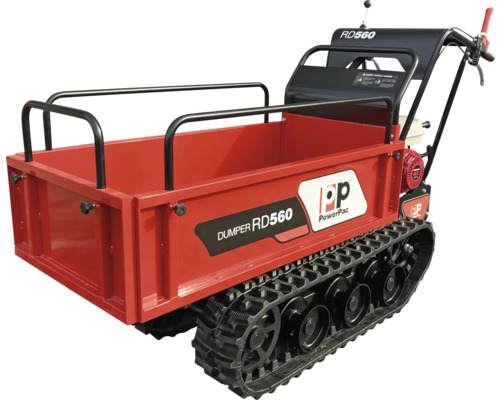 Motorisierte Schubkarre mit Kettenlaufwerk