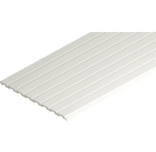 Revêtement rainure et languette en plastique blanc