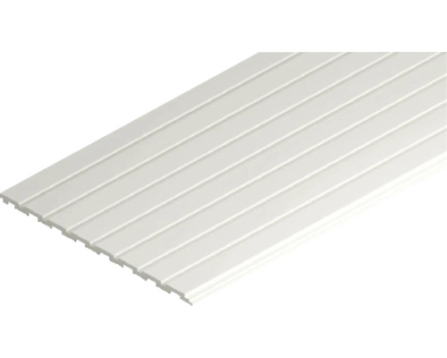 Revêtement rainure et languette en plastique blanc