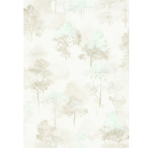 Papier peint avec motif d'arbres