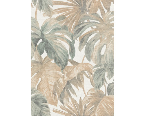 Papier peint avec motif de feuilles tropicales