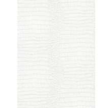Vue détaillée d'un papier peint blanc avec un motif peau de crocodile