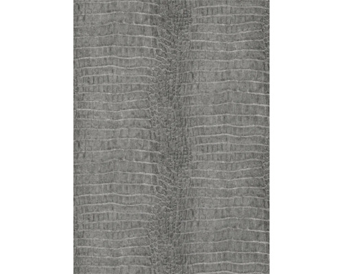 Papier peint gris aspect cuir de crocodile
