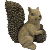 Figurine décorative écureuil avec pomme de pin