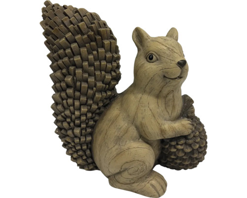 Figurine décorative écureuil avec pomme de pin
