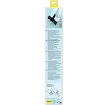 Emballage du nettoie-vitres d aquarium Tetra GS 45 avec caractéristiques, Tetra Logo, symboles de recyclage et instructions de remplacement de lame.