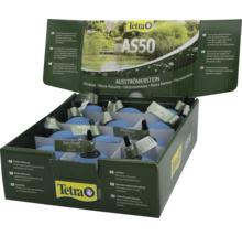 Pierres de diffusion bleues Tetra Pond AS50 extra large pour aerer les bassins de jardin dans un presentoir.