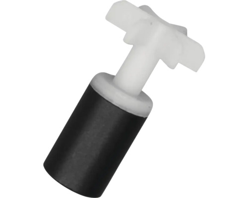 Rotor de rechange pour pompe avec aimant et turbine en plastique blanc.