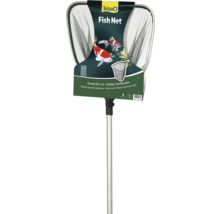Stabiler Fischkescher von Tetra mit ausziehbarem Stiel aus Metall und feinmaschigem Netz.