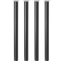 Quatre pieds de table en métal