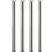 Quatre pieds de table en métal