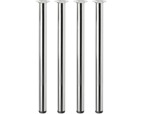 Quatre pieds de table en métal