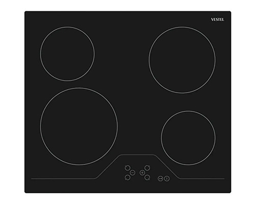 Plaque de cuisson avec quatre zones de cuisson