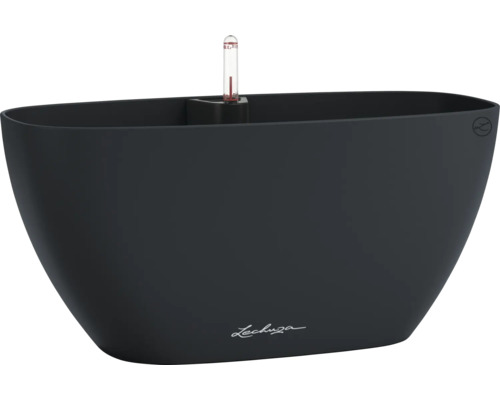 Jardinière noire avec indicateur de niveau d'eau