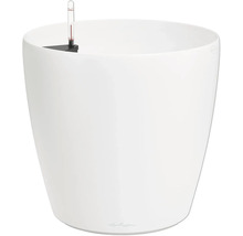 Pot de fleurs blanc avec indicateur de niveau d'eau