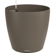 Pot de fleurs Lechuza marron avec indicateur de niveau d'eau