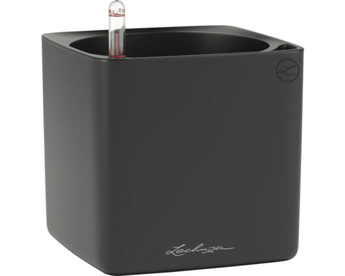 Cache-pot carré avec indicateur de niveau d'eau