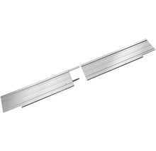 Rail de guidage en deux parties en aluminium pour des coupes précises avec éléments de raccordement