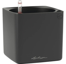 Pot de fleurs Lechuza noir avec indicateur de niveau d'eau