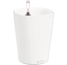 Pot de fleurs blanc avec indicateur de niveau d'eau