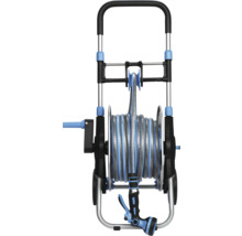 Chariot enrouleur de tuyau avec tuyau et pistolet pulvérisateur