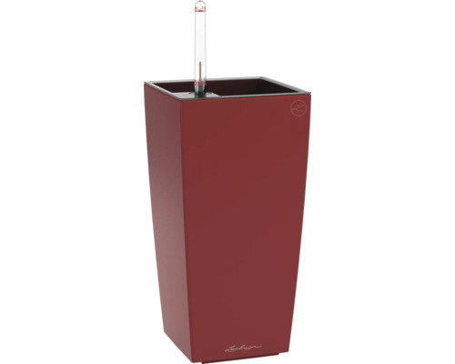 Pot de fleurs rectangulaire avec système d'irrigation et indicateur de niveau d'eau