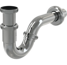 Siphon en métal pour lavabo