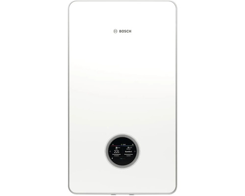 Logo Bosch au-dessus d'un système de chauffage avec affichage numérique