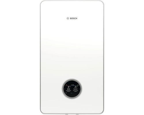 Logo Bosch au-dessus d'un système de chauffage avec écran