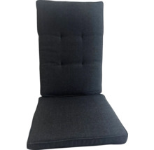 Gartenstuhlauflage mit hoher Rückenlehne und Knopfheftung