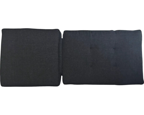 Schwarzes Sitzkissen und Rückenkissen für Gartenmöbel