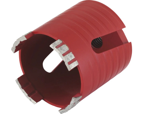 Trépan diamanté avec bord de coupe segmenté.