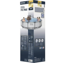 Emballage pour piscine tubulaire Bestway Steel Pro Max d'un diamètre de 3,66 mètres et d'une hauteur de 76 centimètres