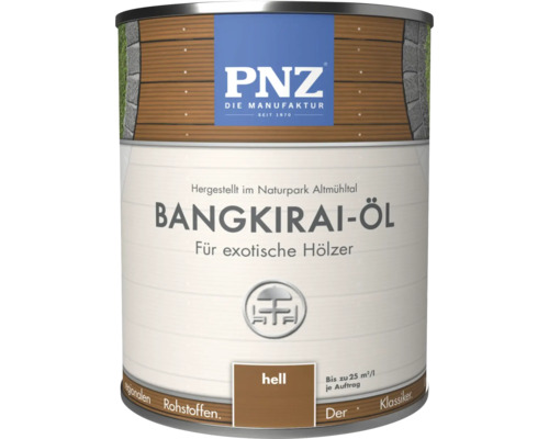 PNZ Huile de Bangkirai pour bois exotiques, boîte