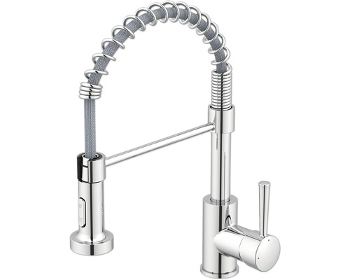 Küchenarmatur mit flexiblem Auslauf
