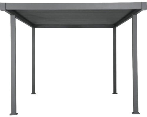 Pergola autoportante avec toit rectangulaire et quatre poteaux