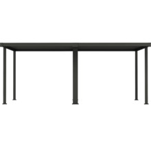 Pavillon couvert avec cadre en acier