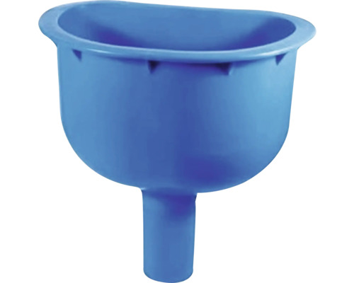 Entonnoir en plastique bleu pour liquides