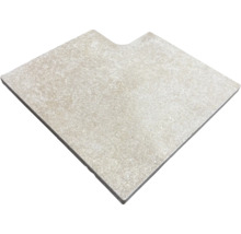 Carreau en céramique avec encoche d'angle