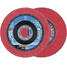 Deux disques à lamelles rouges pour acier et acier inoxydable