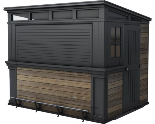 Gartenbar mit Tür und Fenster