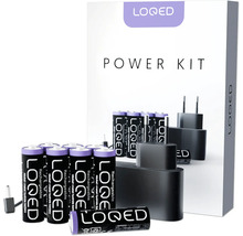 Kit d'alimentation Loqed avec piles et chargeur