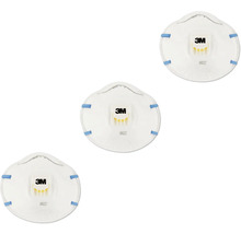 Drei 3M Atemschutzmasken des Typs 8822