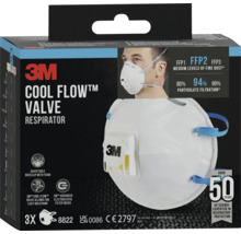 3M Cool Flow Ventil Atemschutzmaske, FFP2-Standard