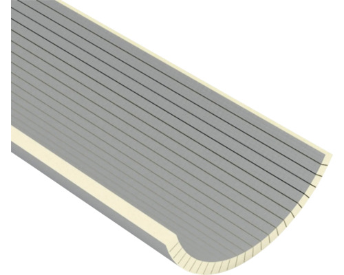 Bordure de finition avec surface rainurée