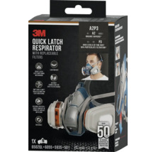 Masque respiratoire 3M Quick Latch avec filtres interchangeables en emballage