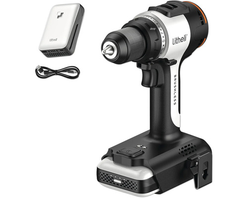Perceuse-visseuse sans fil avec chargeur et câble USB