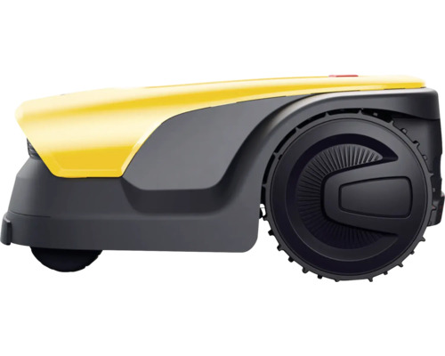 Tondeuse robot jaune et anthracite